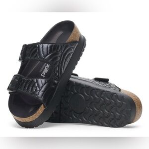 Birkenstock Arizona PAP French Piping Flex quilted Platform